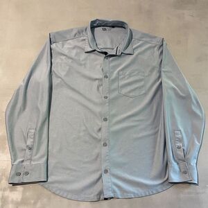 VRST Shirt Mens XL Blue long sleeve quick dry Button up Performance cutaway